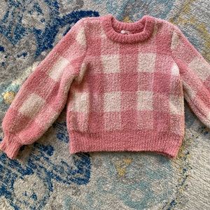LC Lauren Conrad Pink Fluffy Sweater